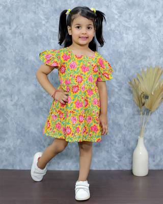 Yellow bow frock 2