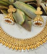 Spiral gold plated ethic necklace set