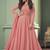 Light pink color georgette embroidered sequence work anarkali salwar kameez