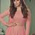 Light pink color georgette embroidered sequence work anarkali salwar kameez
