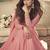 Light pink color georgette embroidered sequence work anarkali salwar kameez