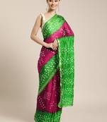 Zari Art Silk Bandhani Saree