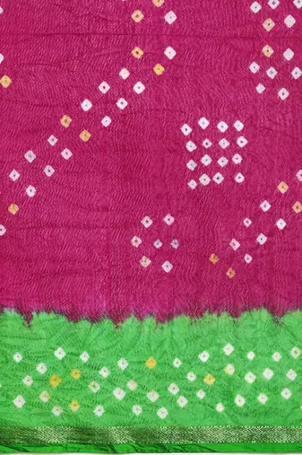 Zari Art Silk Bandhani Saree