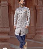 Havy indowestern sherwani set with thread work &  fancy botton