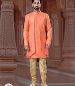 Full computer star work jacket style indowestern set with thread and stone work with potali botton