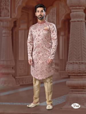 Havy indowestern sherwani set with thread work &  fancy botton 1