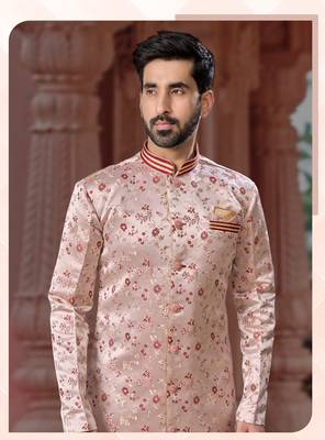 Havy indowestern sherwani set with thread work &  fancy botton 2