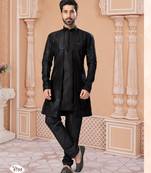 Full computer star work jacket style indowestern set with thread and stone work with potali botton