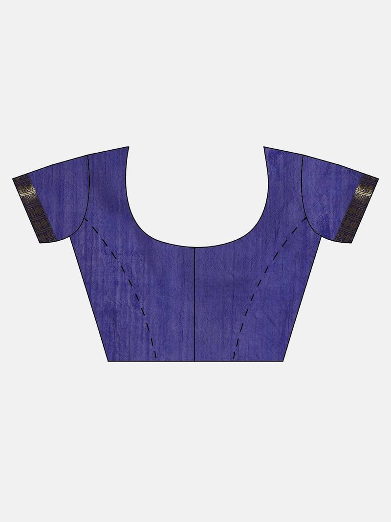 Hand Dyed Green & Blue Bandhani Silk Sustainable Saree