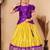 Baby Girls Ringani New south Indian traditional pattu pavadai Jacquard Lehenga choli for Kids dress