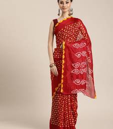 Art Silk Bandhani Saree