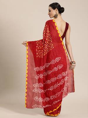 Art Silk Bandhani Saree 2