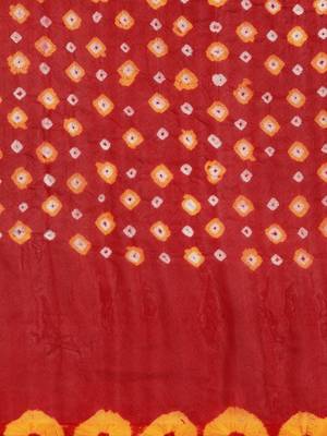Art Silk Bandhani Saree 3
