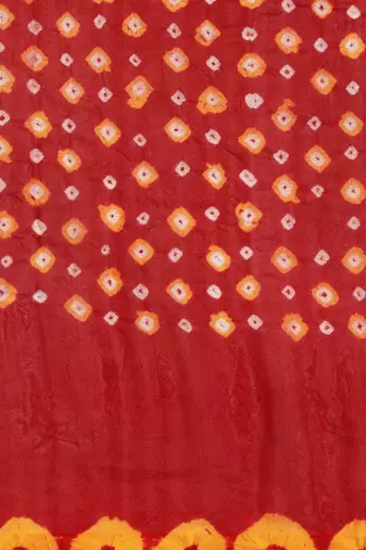Art Silk Bandhani Saree