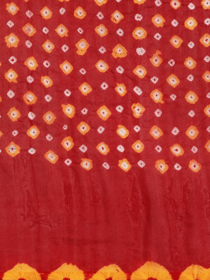 Art Silk Bandhani Saree