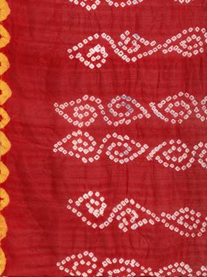 Art Silk Bandhani Saree 4