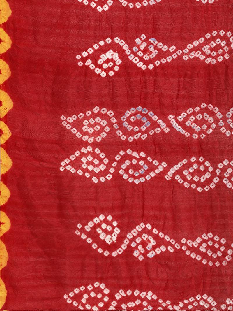 Art Silk Bandhani Saree