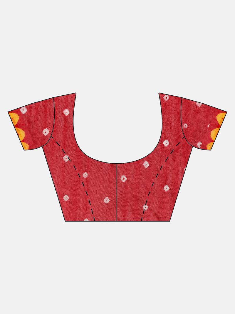 Art Silk Bandhani Saree