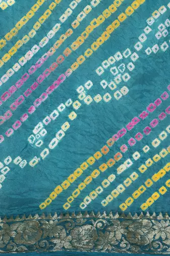 Zari Art Silk Bandhani Saree