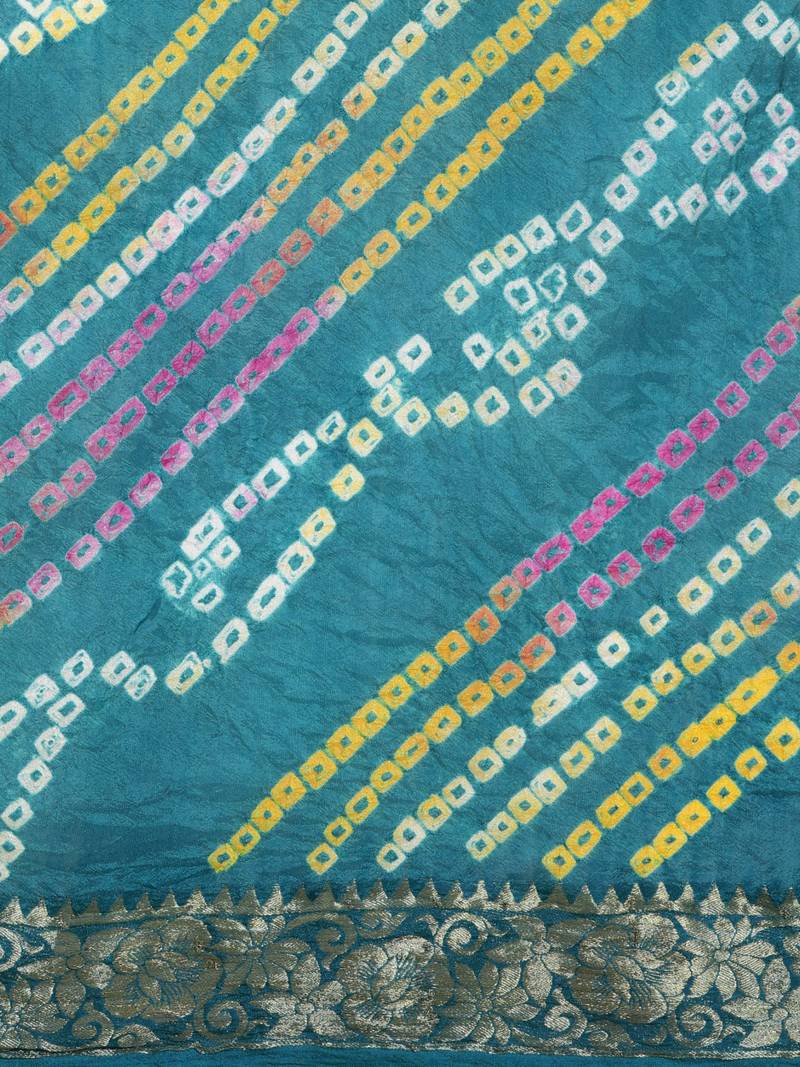 Zari Art Silk Bandhani Saree