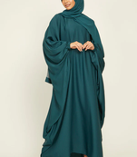 Teal Casual Abaya for Women