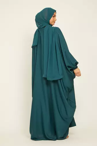 Teal Casual Abaya for Women
