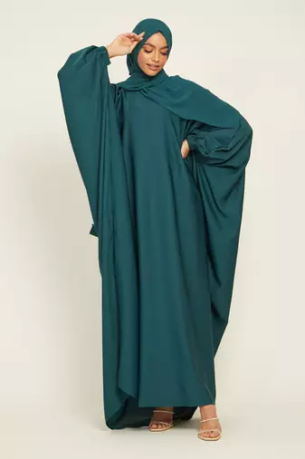 Teal Casual Abaya for Women