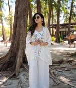 White Upada Co-Ord Suit Set