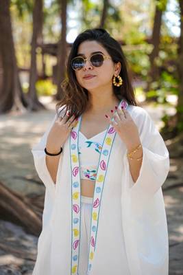 White Upada Co-Ord Suit Set 2