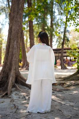 White Upada Co-Ord Suit Set 4