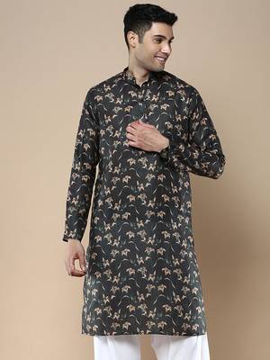 Men's designer & stylish printed traditional cotton kurta by sanwara 2