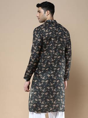 Men's designer & stylish printed traditional cotton kurta by sanwara 4