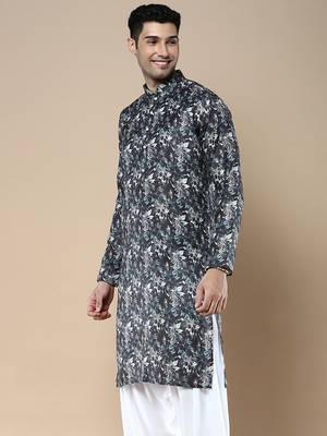 Men's designer & stylish printed traditional cotton kurta by sanwara 3