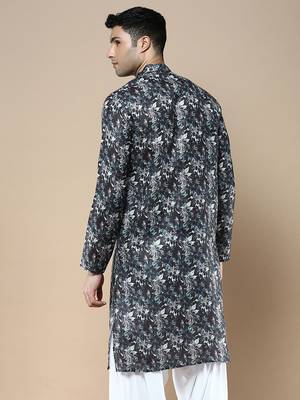 Men's designer & stylish printed traditional cotton kurta by sanwara 4