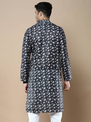 Men's designer & stylish printed traditional cotton kurta by sanwara 4