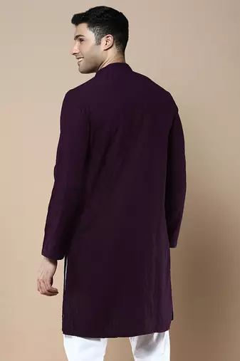Sanwara's stylish ethnic chikankari kurta for men