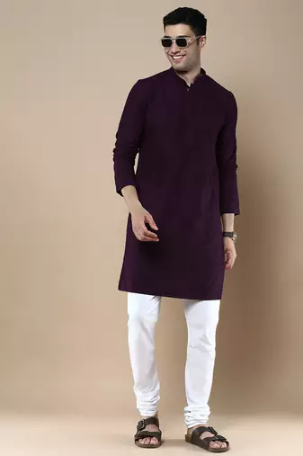 Sanwara's stylish ethnic chikankari kurta for men