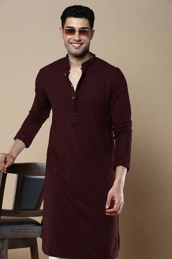 Sanwara's stylish ethnic chikankari kurta for men