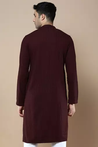 Sanwara's stylish ethnic chikankari kurta for men
