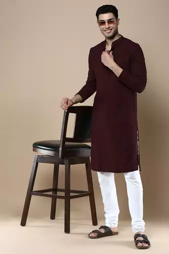 Sanwara's stylish ethnic chikankari kurta for men