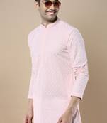 Sanwara's stylish ethnic chikankari kurta for men