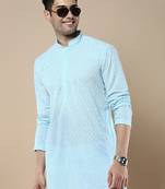 Sanwara's stylish ethnic chikankari kurta for men