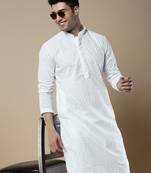 Sanwara's stylish ethnic chikankari kurta for men