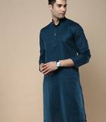 Sanwara men's ethnic woven cotton silk kurta