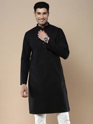 Sanwara men's ethnic woven cotton silk kurta 2