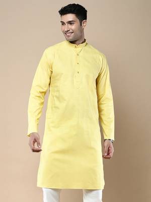 Sanwara men's ethnic woven cotton silk kurta 2