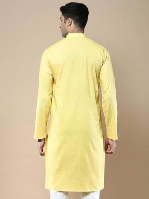 Sanwara men's ethnic woven cotton silk kurta 4