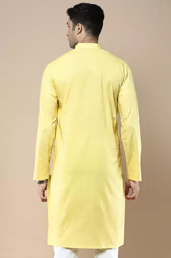 Sanwara men's ethnic woven cotton silk kurta