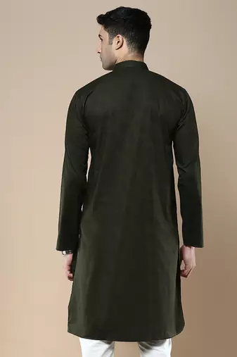 Sanwara men's ethnic woven cotton silk kurta