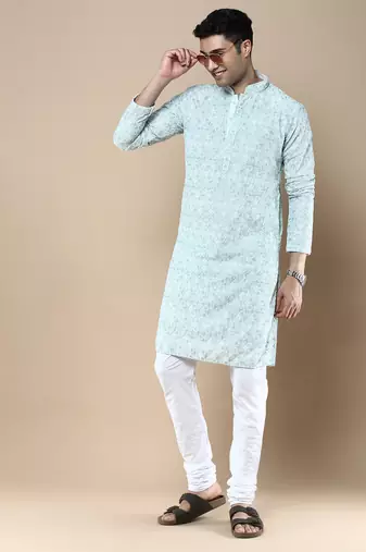 Sanwara's stylish ethnic chikankari kurta for men